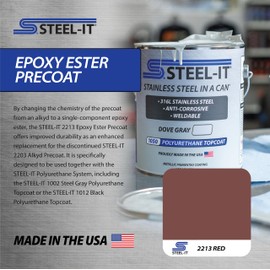Steel-It 2203Q Alkyd Primer Polyurethane Topcoat - Steel Gray, 1 Quart