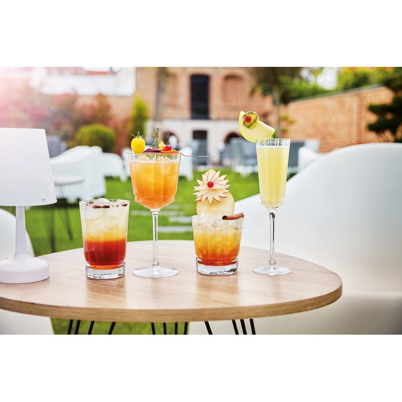 Cristal D'Arques Macassar 12 Ounce Highball Glass, Set of 4