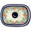 Polish Pottery Market Butter Tub with Lid from Zaklady Boleslawiec,