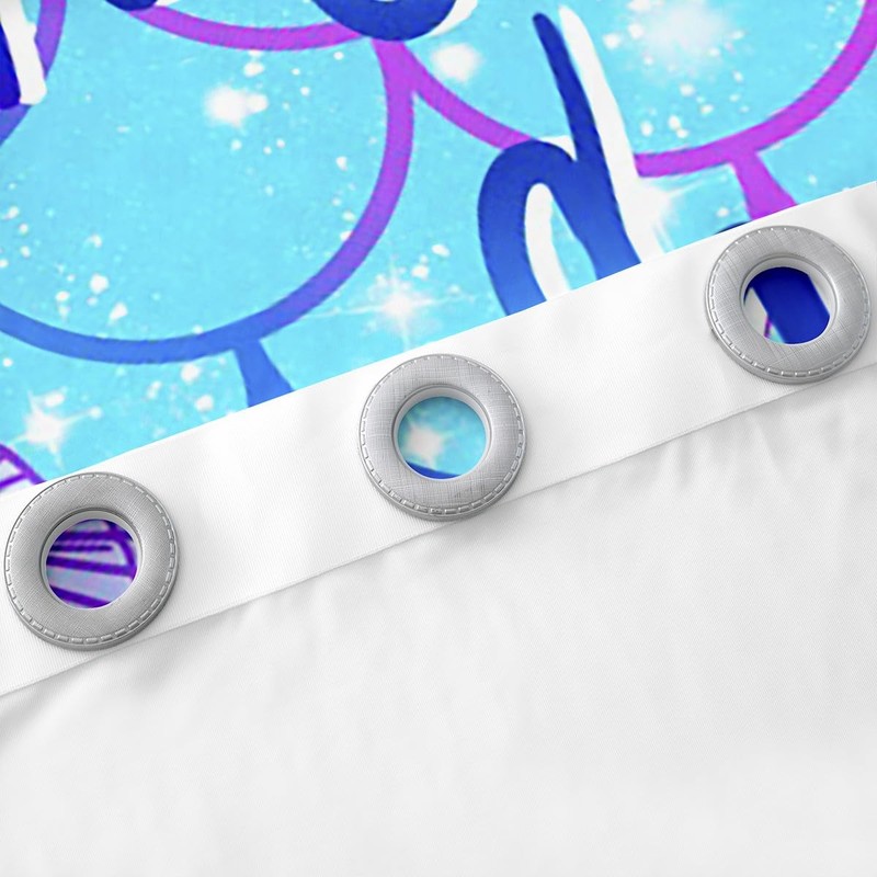 Feelyou Mermaid Window Curtains for Bedroom Living Room Kids Girls