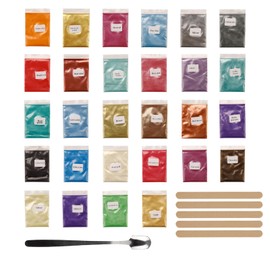 Nurila 28 Epoxidharz Farbe 5g, Farbpigmente für Gießpulver, Mica Powder, Farbe für Gießpulver für Diy Kunstharz Gießharz, Kerze, Schmuckherstellung, Badebombe, Kosmetischer, Handwerkliche Produktion