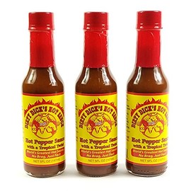 Dirty Dick's Hot Sauce - Hot Pepper Sauce with a Tropical Twist - (3 Pack)