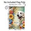 Starlit Patio Welcome Golden Retriever Garden Flag1 2 x 18