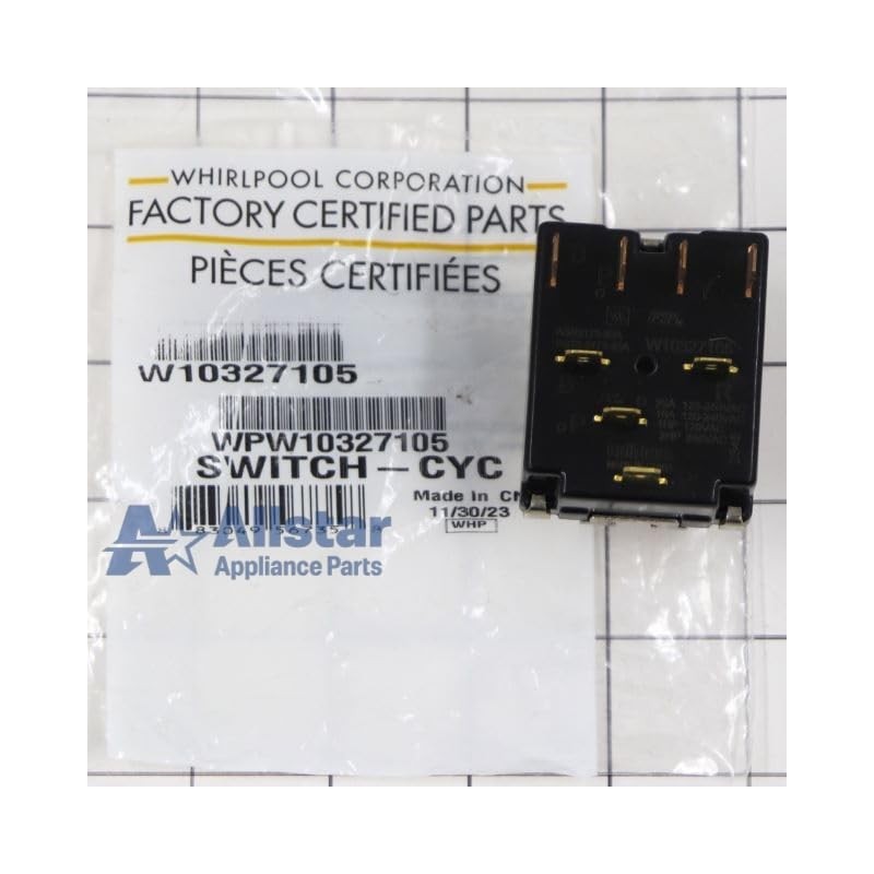 WPW10327105 Dryer Cycle Selector Switch