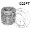 YXJSTO Real Barbed Wire 1320FT, 4 Point Barbed Wire Roll