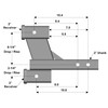 TOPTOW Trailer Hitch Dual Hitch Extender, 2 1/4-inch & 6