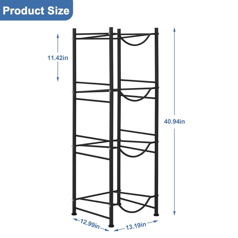 5 Gallon Water Bottle Jug Holder 4 Tier Heavy Duty