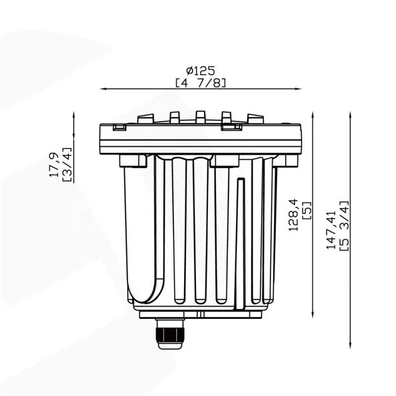 LT2202B IP65 MR16 1 Way Single Source Recessed Buried In-ground
