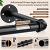 Wall Mounted Clothes Rack 36.4 Inch, 2 Pack Industrial Pipe