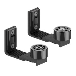 CCJH Upgrade Sliding Barn Door Bottom Adjustable Floor Guide Wall Mount Flush Sawtooth Design, Super Smoothly and Quietly, Easy Installation, 2 Pack