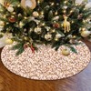 Rose Gold Christmas Tree Skirt 30 Inch Mini Tree Skirt,
