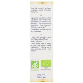 Perles essential, complexe minceur et drainage - 20 ml - organic