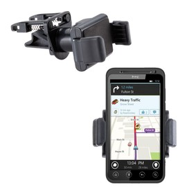 Vent Compact Mini Vehicle Mount Cradle Designed for HTC HTC EVO 3D - Unique Auto Car Holder Clips into Air Vents