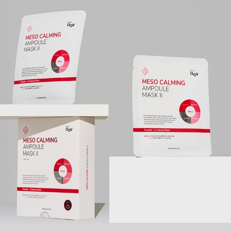 Isorb Meso Calming Ampoule Mask Redness Skin Soothing Moisturizing Intensive
