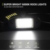 16 Pods White Rock Lights 6000K Pure White 36 LEDs