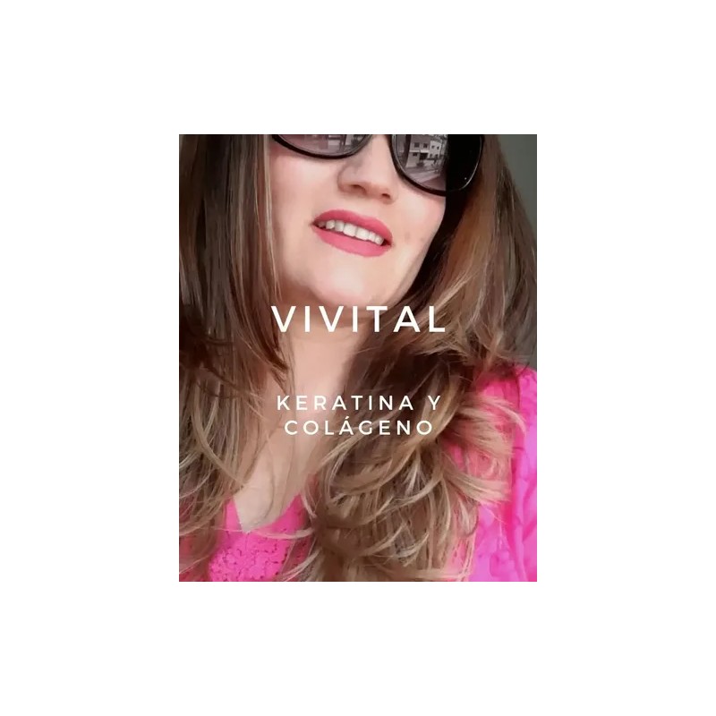 2 Pack Vivital Keratina Colágeno Tratamiento Sellador Inst