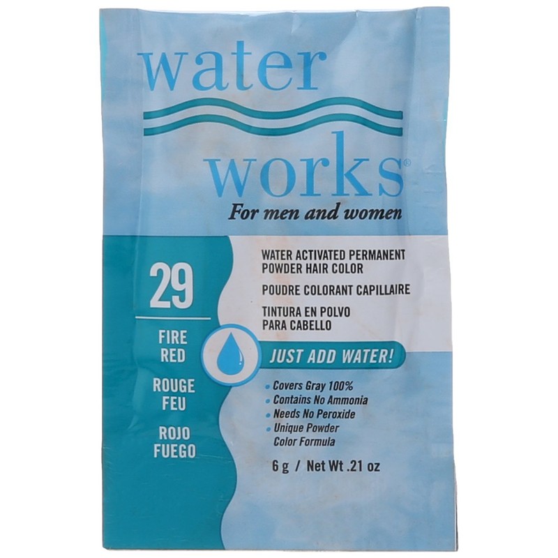 Water Works Water Activated Permanent Powder Hair Color for Men