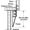 Kitchen Inventions Hands-Free Toe Kick Garbage Can Cabinet Door Opener