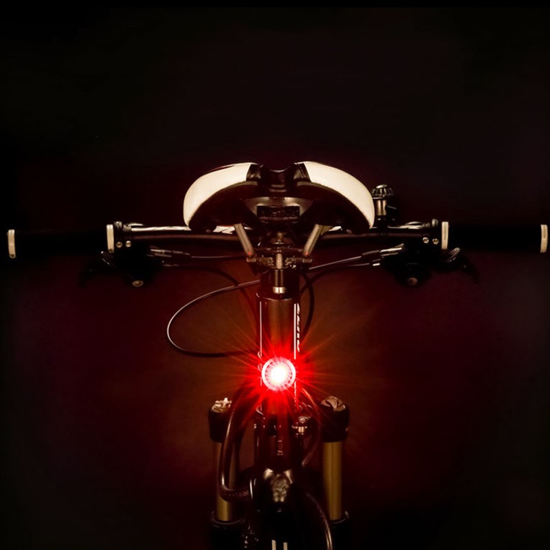USB Rechargeable Bike Bicycle Light Taillight LED Night Cycling Lighting