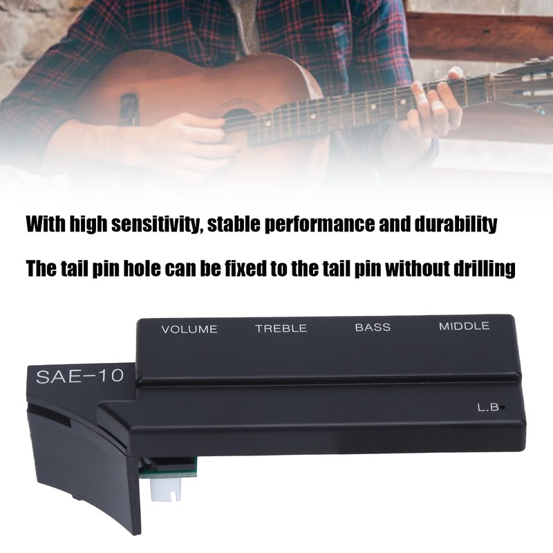 Sound Hole Adjustable Pickup Magnetic Musical Instrument Accessories with Tail