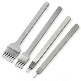 (1+2+4+6hole) - Bluemoona 1 2 4 6 HOLE leather tools CHISELS PUNCHES LACING Lacing PUNCHES Craftool 3mm