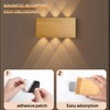 2 Pcs LED Magnetic Wall Sconce Lights,5000mAh Wireless Bedside Wall