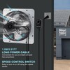 Criditpid 10 Inch Shutter Exhaust Fan with Speed Controller and