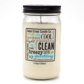 Swan Creek Candle, Crisp Cotton 24 Oz