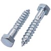 SKIR'CO (10 pcs) DIN 571 Zinc Plated Steel Hexagon Head