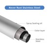 TENOVEL Curved Shower Curtain Rod, Round 42-73 Inches Shower Rods
