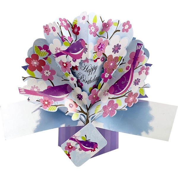 Second Nature Pop Up Greeting Card for Birthday