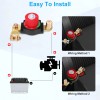 Wowpartspro Battery Disconnect & Top Post Kill Switch 12V-48V Heavy