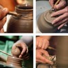 30Pcs Sculpting Tool Pottery Clay Double Ended Wooden Handle Ceramic