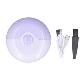 Electric Nail Clipper Round Anti Pinch USB Rechargeable Safety Electric Automatic Nail Trimmer for Babies Children Seniors Violet