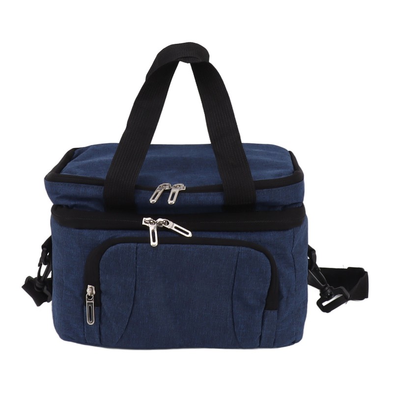 Collapsible Cooler Bag Oxford Cloth PEVA Leakproof Double Insulated Cooler