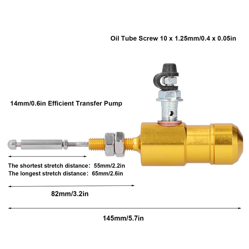 M10x1.25mm Universal Motorcycle Hydraulic Clutch Efficient Transfer Pump Master Cylinder