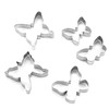 Plain Edge Butterfly Cutter Set in Assorted Sizes, Stainless Steel,