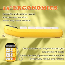 VEWINGL VEWINGL Mechanical Switch Calculator,Cute 10 Digit Large LCD Display and Buttons, Great for Everyday Life and Basic Office Work