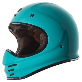 TORC Unisex-Adult T3 Retro Classic Full-Face Motorcycle Helmet, Gloss Robin Egg Blue, Large