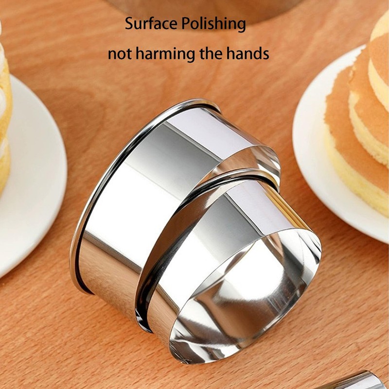 Cookie Cutters Stainless Steel Set ‌11 Pcs, Circle Crumpet Rings