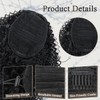 CHRSHN Black Drawstring Ponytail Extension Long Kinky Curly Pony Tails