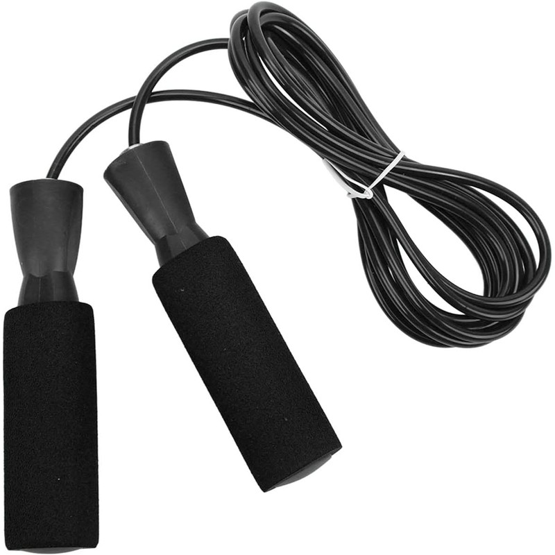 Cuerda de saltar de alambre de acero ajustable con doble