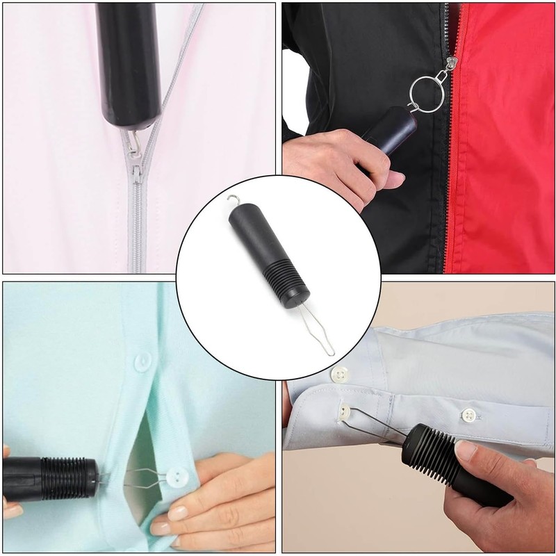 Zhenghebuy Button Hook & Zipper Pull,Button Hook Dressing Aids,Zipper Pull
