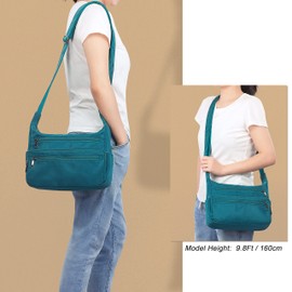 Cross Body Bag Women Lightweight Purses for Women Crossbody Water Resistant Multi Pockets Anti Theft Shoulder Bag