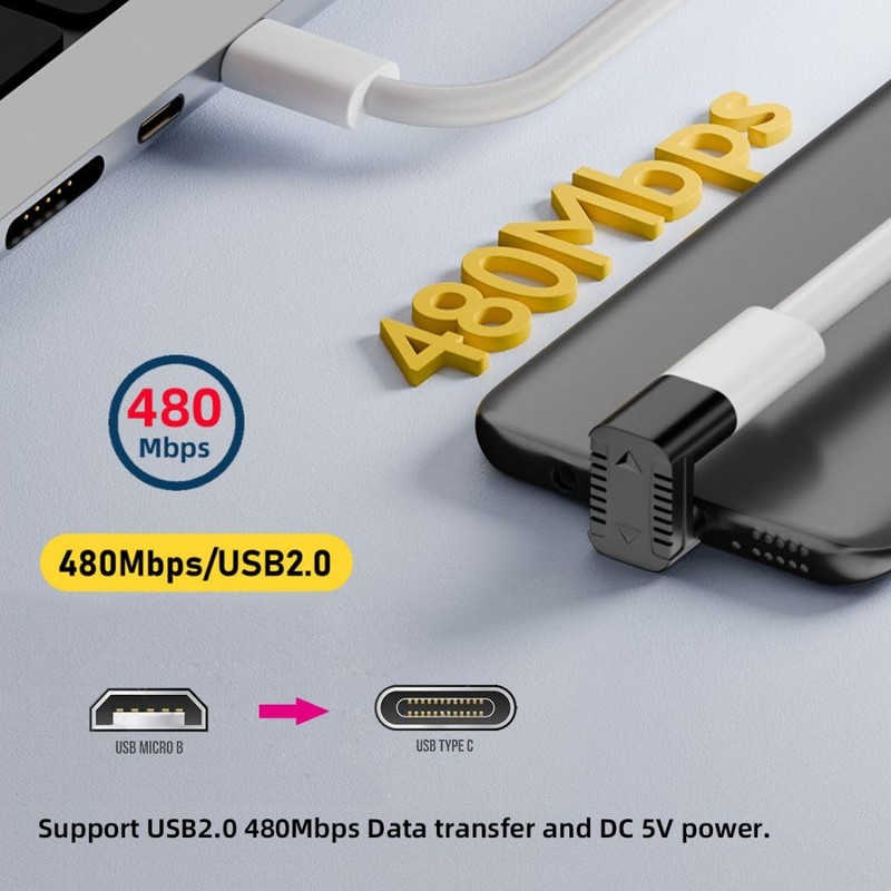 chenyang 4 Pack USB C auf Micro USB Adapter, Micro