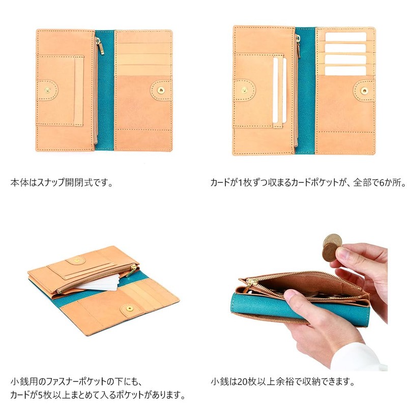 Agility affa "Bill" Long Wallet, Bill Wallet, Folding Wallet, Compact,