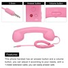sourcing map 2 Pack 3.5mm Retro Telephone Handset Telephone Receiver