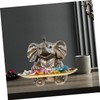 Ciieeo 1 Set Resin Elephant Crafts Elephant Model Bird Feeder