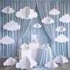RattanView 15 Pcs Classroom 3D Cloud Decorations, Ceiling Hanging Clouds