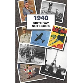 1940 Birthday Notebook: a great alternative to a card